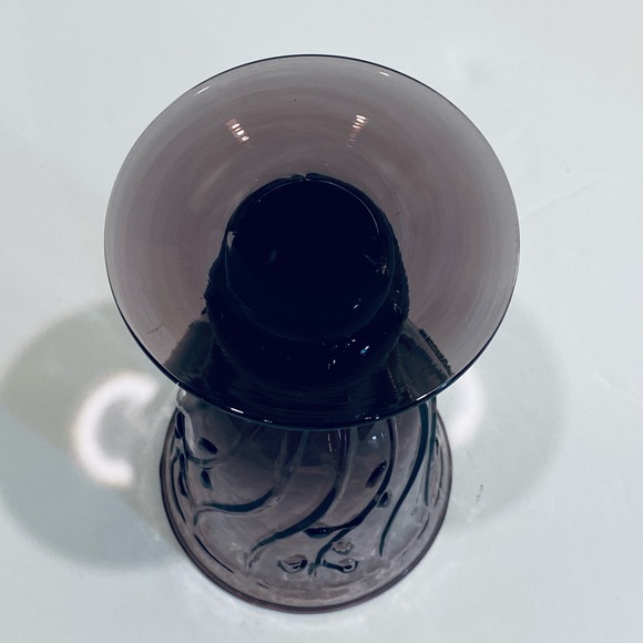 🌟HP🌟VTG 1960-70s Set of 2 Amethyst Glass Goblets Made in USA - Picture 5 of 5